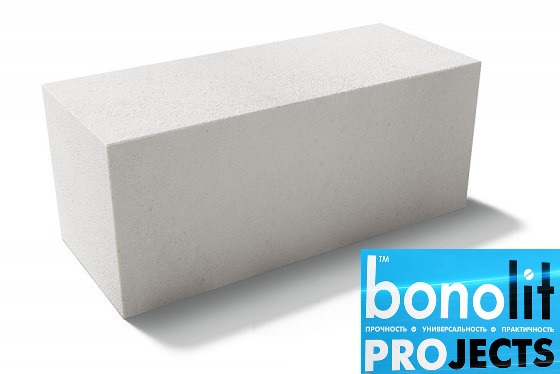 Газобетонный блок Bonolit Projects Дмитров (AeroStone) D500 B3,5 F100 600х200х500