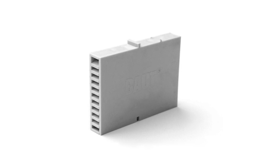 Вентиляционно-осушающая коробочка BAUT светло-серая, 80*60*12 мм